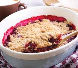 Apple or Rhubarb Crumble