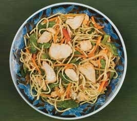 Warm Chicken Noodle Salad