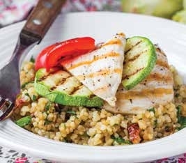 Lemony Roast Chicken Couscous