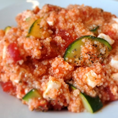 Feta Couscous Zucchini